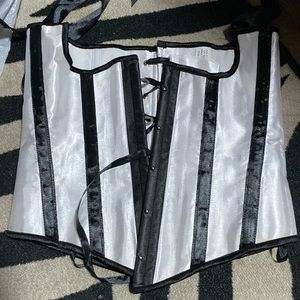 Pinstripe corset